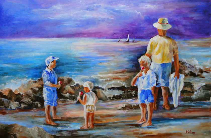 Seaside by R. S. Perry, 24 x 36 acrylic on canvas 3