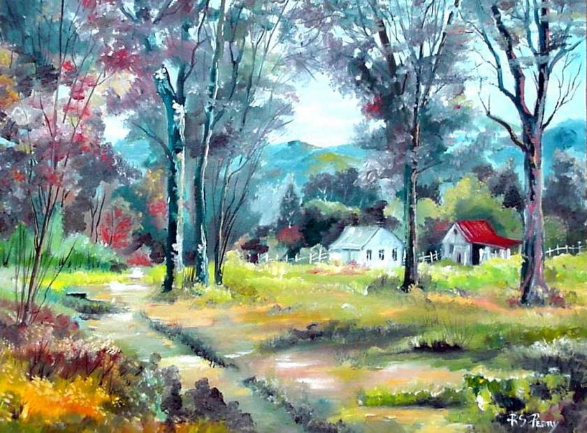 #33 September Morning in the Country 12x16