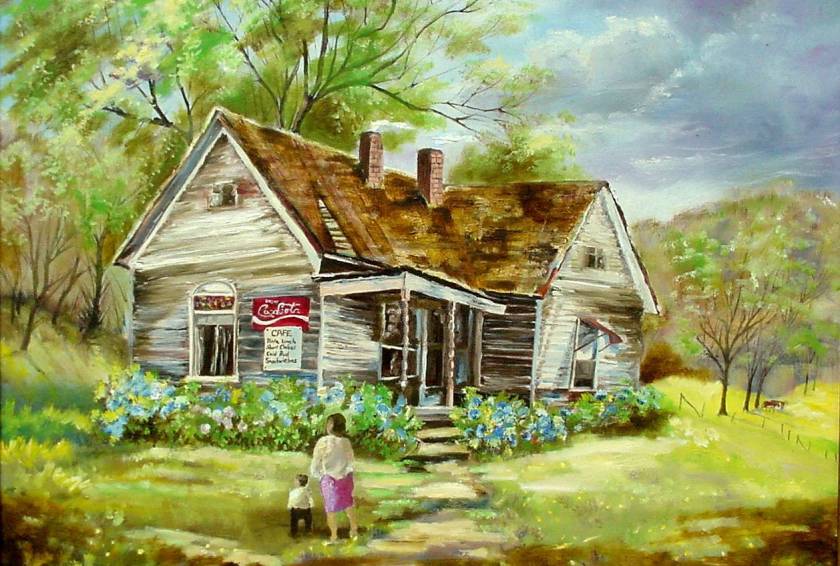 #41 Spring Cafe 18x24 (Sold)