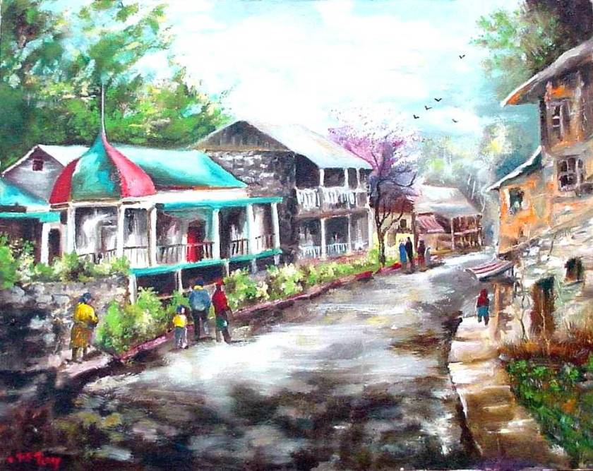 #52 Eureka Springs street scene 16x20