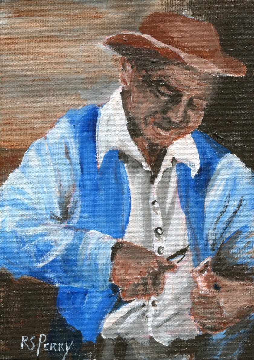 2.6.2019-008 Man Whittling